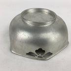 Japanese Pewter Snack Bowl Vtg Kashiki Tea Ceremony Mount Fuji Scenery T90