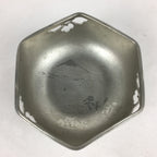 Japanese Pewter Snack Bowl Vtg Kashiki Tea Ceremony Mount Fuji Scenery T90