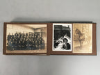 Japanese Photo Album Vtg 31pc Portlait Kimono Military Uniform Woman Man AB94
