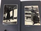 Japanese Photo Album Vtg 62pc C1954 Cute Swimsuit Girl Train Wedding AB107