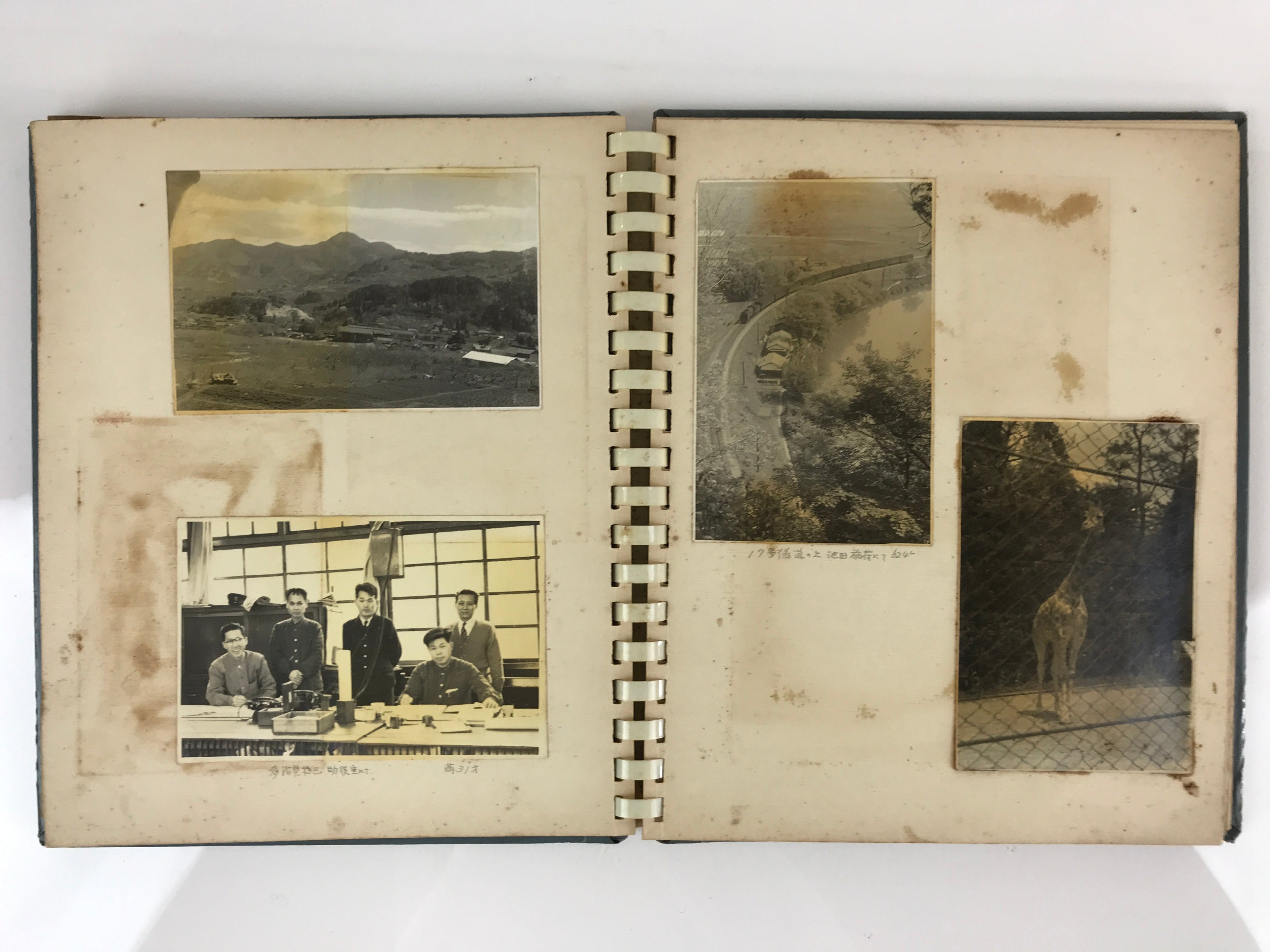 Japanese Photo Album Vtg 72pc C1958 Young Heisei Emperor Train AB119