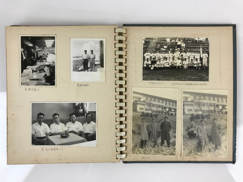 Japanese Photo Album Vtg 72pc C1958 Young Heisei Emperor Train AB119