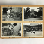 Japanese Photo Album Vtg 78pc C1961 Coast Ibi River Kyoto Temple Nagoya AB113