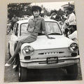 Japanese Photo Album Vtg 88pc C1962 Cute Girl Kyoto Car Trip Airplane AB106