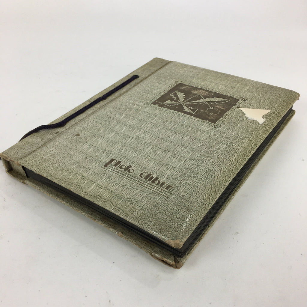 Japanese Photo Album Vtg 92pc C1953 Ordinary Life Train Engineer People AB102