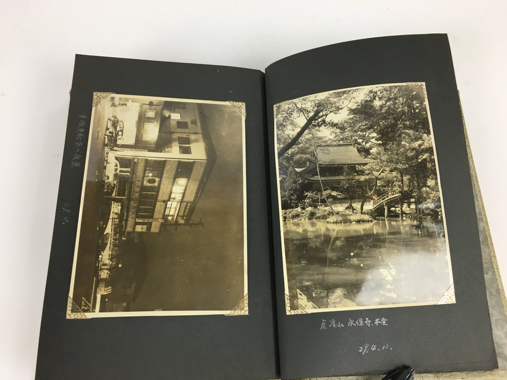 Japanese Photo Album Vtg 92pc C1953 Ordinary Life Train Engineer People AB102