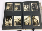 Japanese Photo Album Vtg 92pc C1953 Ordinary Life Train Engineer People AB102