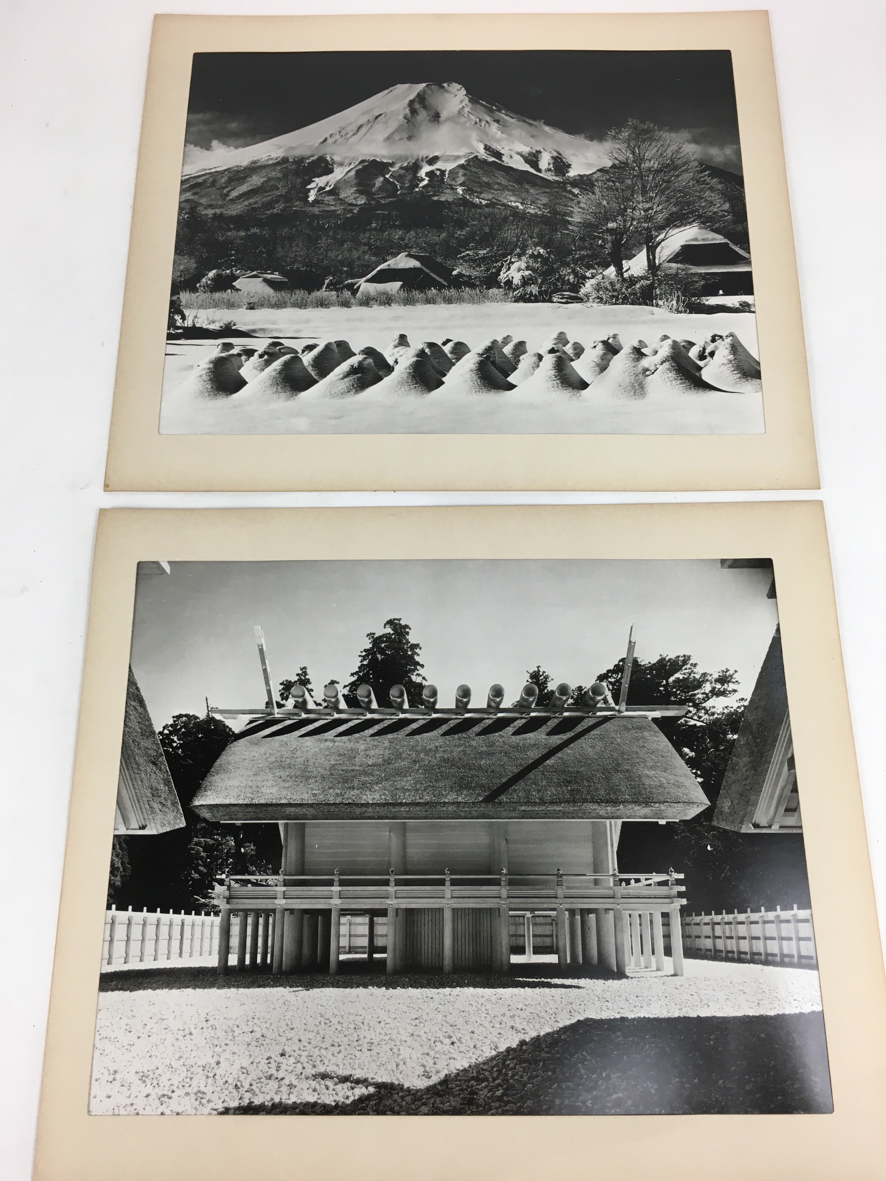 Japanese Photo Collection Temples Mountains Landscapes Portrait Vtg 9 Pics AB105