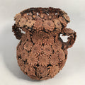 Japanese Pinecone Basket Flower Vase Ikebana Arrangement Vtg Kado FV891