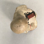 Japanese Plaster Buddhist Figurine Vtg Pottery Statue Monk Boy BD616