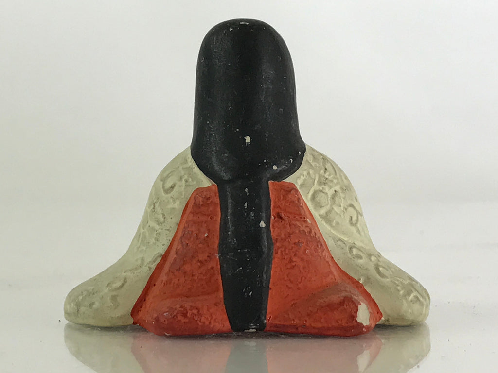 Japanese Plaster Hina Doll Vtg Sannin Kanjo Girl's Day Festival ID457