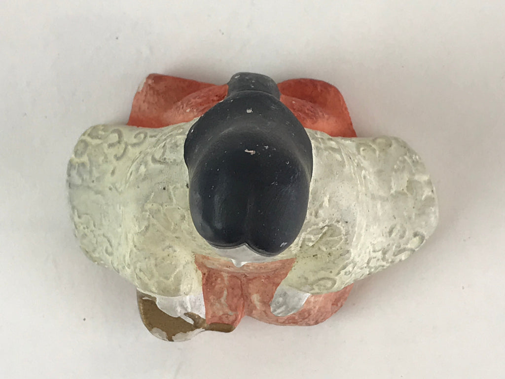 Japanese Plaster Hina Doll Vtg Sannin Kanjo Girl's Day Festival ID457