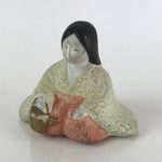 Japanese Plaster Hina Doll Vtg Sannin Kanjo Girl's Day Festival ID457