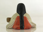 Japanese Plaster Hina Doll Vtg Sannin Kanjo Girl's Day Festival ID458