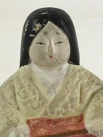 Japanese Plaster Hina Doll Vtg Sannin Kanjo Girl's Day Festival ID458