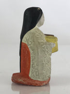Japanese Plaster Hina Doll Vtg Sannin Kanjo Girl's Day Festival ID459