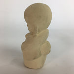 Japanese Plaster Kimono Girl Figurine Vtg Pottery White Warabe-Ningyo KF561