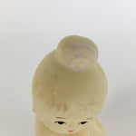 Japanese Plaster Kimono Girl Figurine Vtg Pottery White Warabe-Ningyo KF562