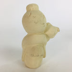 Japanese Plaster Kimono Girl Figurine Vtg Pottery White Warabe-Ningyo KF563