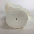 Japanese Plaster Kimono Lady Figurine Vtg Pottery Statue White Doll Okimono BD65