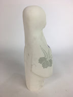 Japanese Plaster Kimono Lady Figurine Vtg Pottery Statue White Doll Okimono BD65