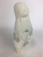 Japanese Plaster Kimono Lady Figurine Vtg Pottery Statue White Doll Okimono BD65