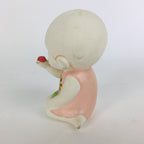 Japanese Plaster Little Girl Figurine Vtg Pottery Statue White Doll Kodomo BD654