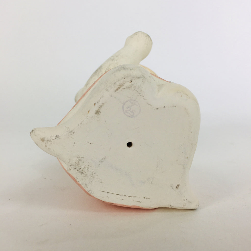 Japanese Plaster Little Girl Figurine Vtg Pottery Statue White Doll Kodomo BD654