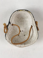 Japanese Plaster Small Face Mask Vtg Okame Lady's Face White KF586