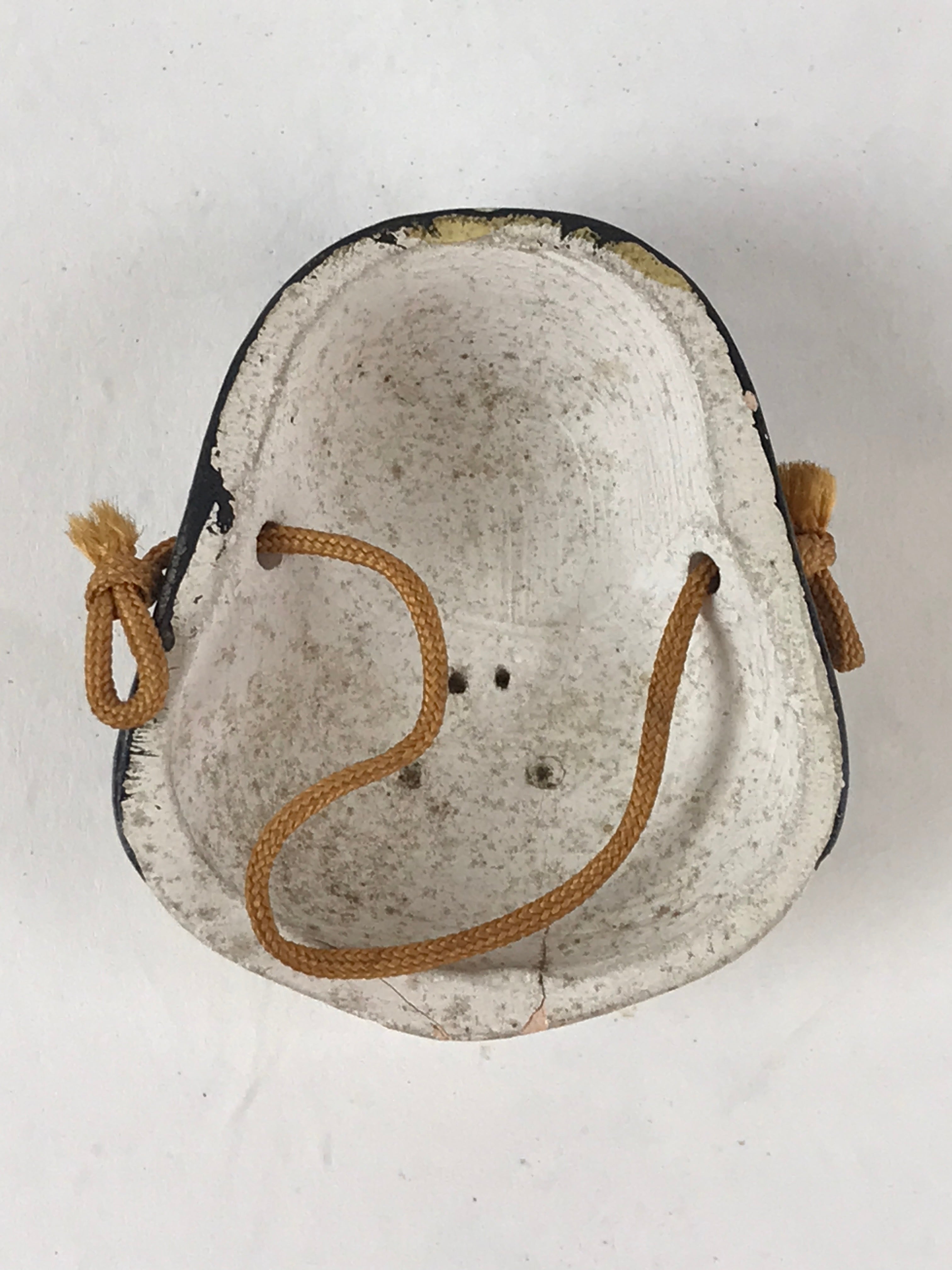 Japanese Plaster Small Face Mask Vtg Okame Lady's Face White KF586