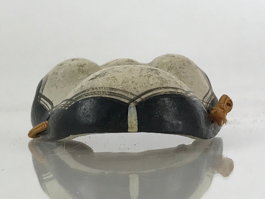 Japanese Plaster Small Face Mask Vtg Okame Lady's Face White KF586