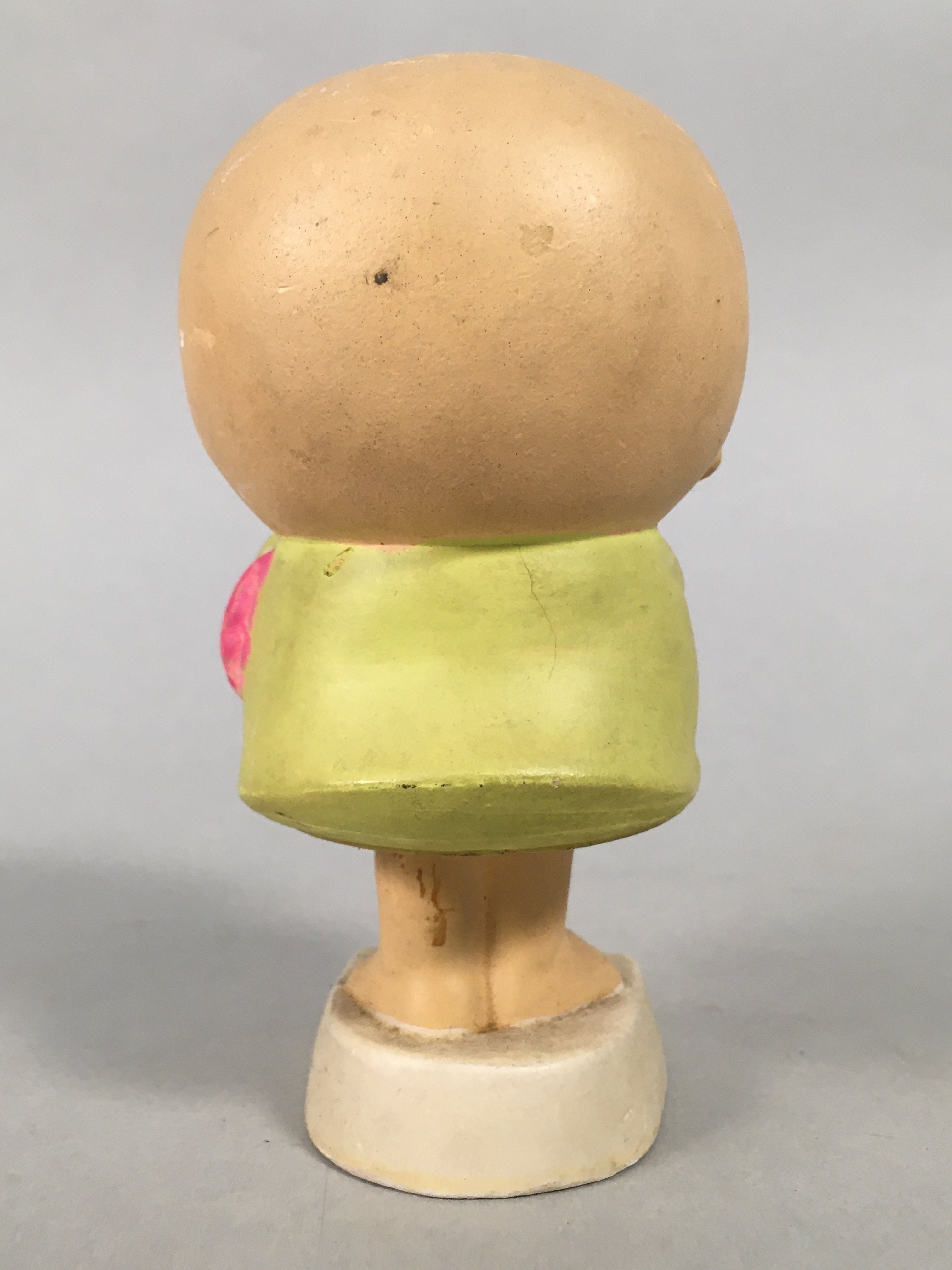 Japanese Plaster Statue Vtg Tomy Toy Baby Figurine Happy Birthday BD598