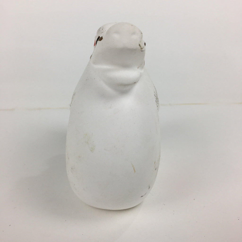 Japanese Plaster Zodiac Dragon Figurine Vtg White Lucky Charm Ryu BD741