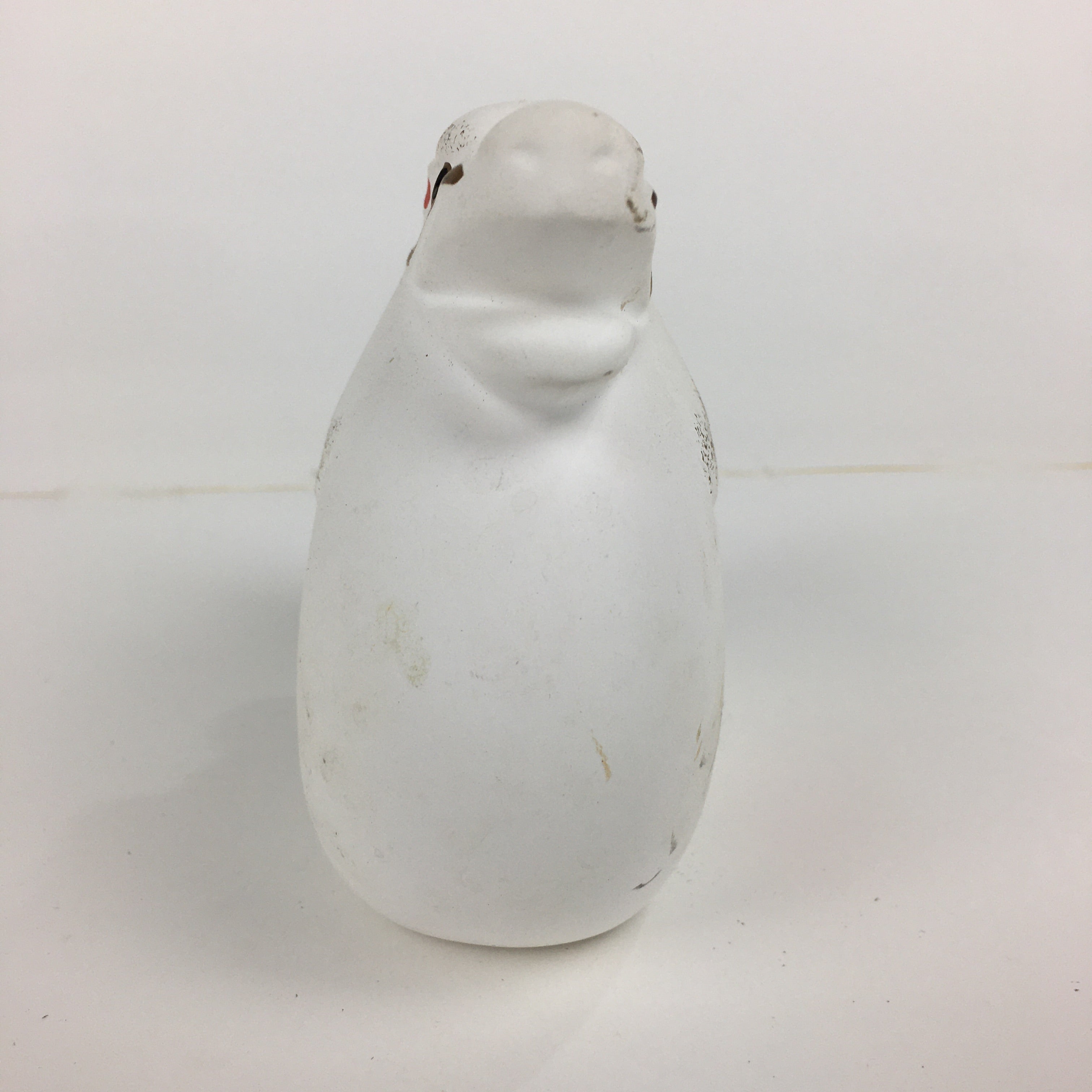 Japanese Plaster Zodiac Dragon Figurine Vtg White Lucky Charm Ryu BD741