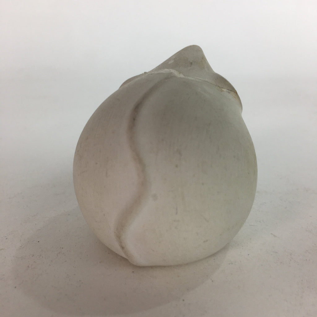 Japanese Plaster Zodiac Mouse Figurine Vtg Kokeshi Doll Okimono White KF570