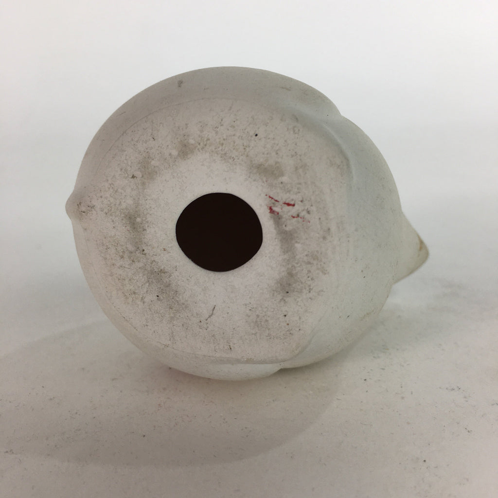 Japanese Plaster Zodiac Mouse Figurine Vtg Kokeshi Doll Okimono White KF570
