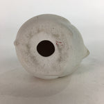 Japanese Plaster Zodiac Mouse Figurine Vtg Kokeshi Doll Okimono White KF570
