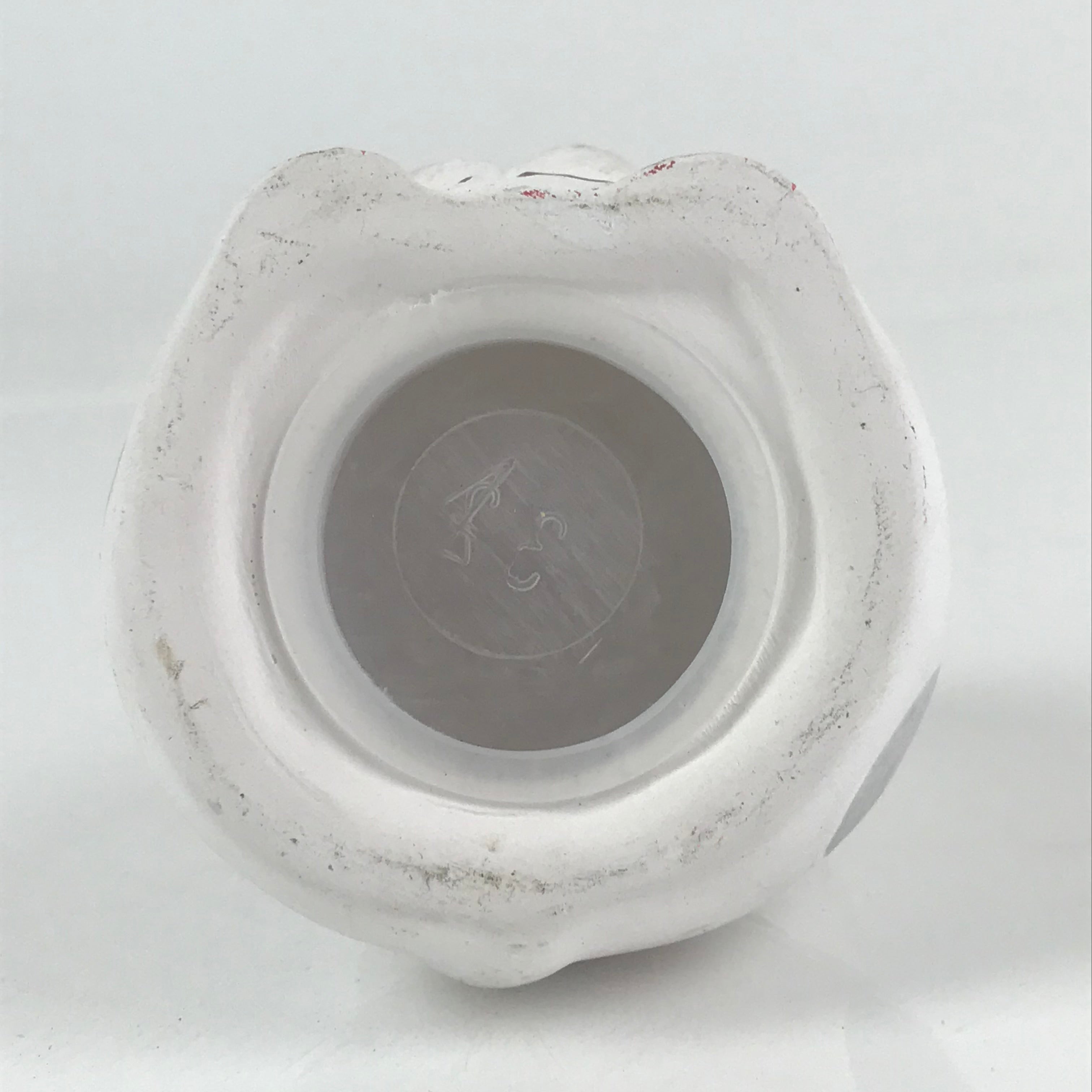 Japanese Plaster doll Cat Piggy Bank Vtg Money Box Chokinbako Good Luck BD827