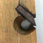 Japanese Plough Hand Plane Vtg Shakuri Kanna Wood Steel 16mm blade Tool K358
