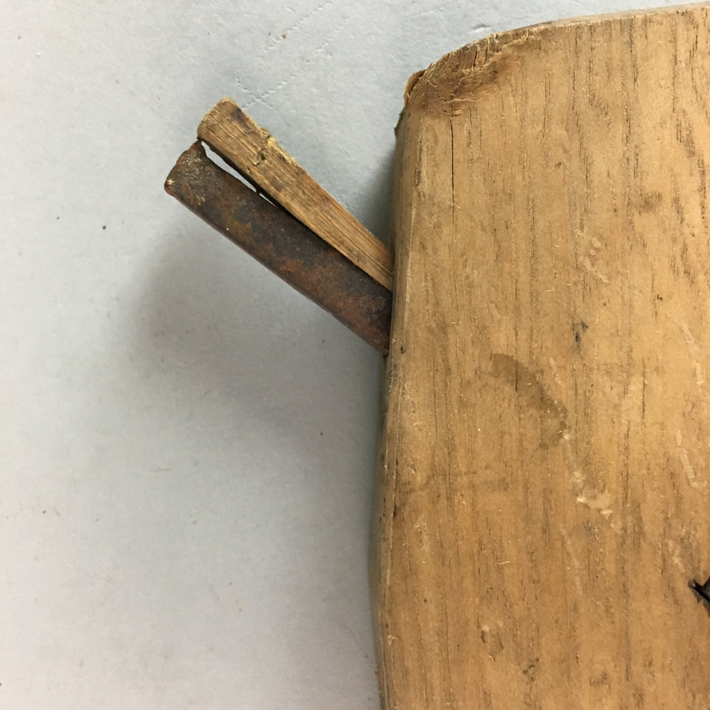 Japanese Plough Hand Plane Vtg Shakuri Kanna Wood Steel 16mm blade Tool K358