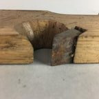 Japanese Plough Hand Plane Vtg Shakuri Kanna Wood Steel 17mm blade Tool K321