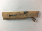 Japanese Plough Hand Plane Vtg Shakuri Kanna Wood Steel 17mm blade Tool K321