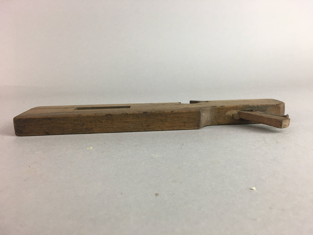 Japanese Plough Hand Plane Vtg Shakuri Kanna Wood Steel 17mm blade Tool K321