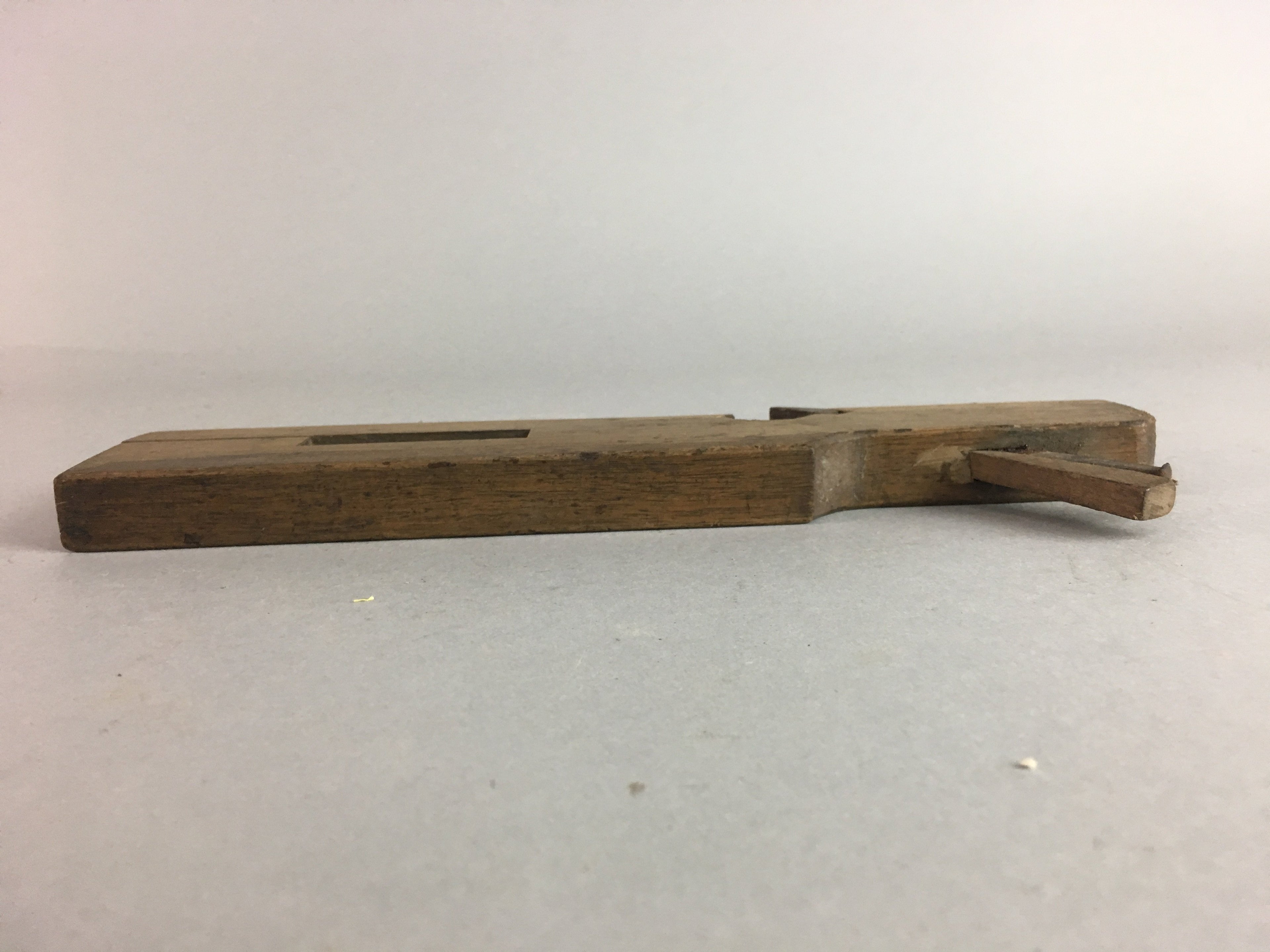 Japanese Plough Hand Plane Vtg Shakuri Kanna Wood Steel 17mm blade Tool K321