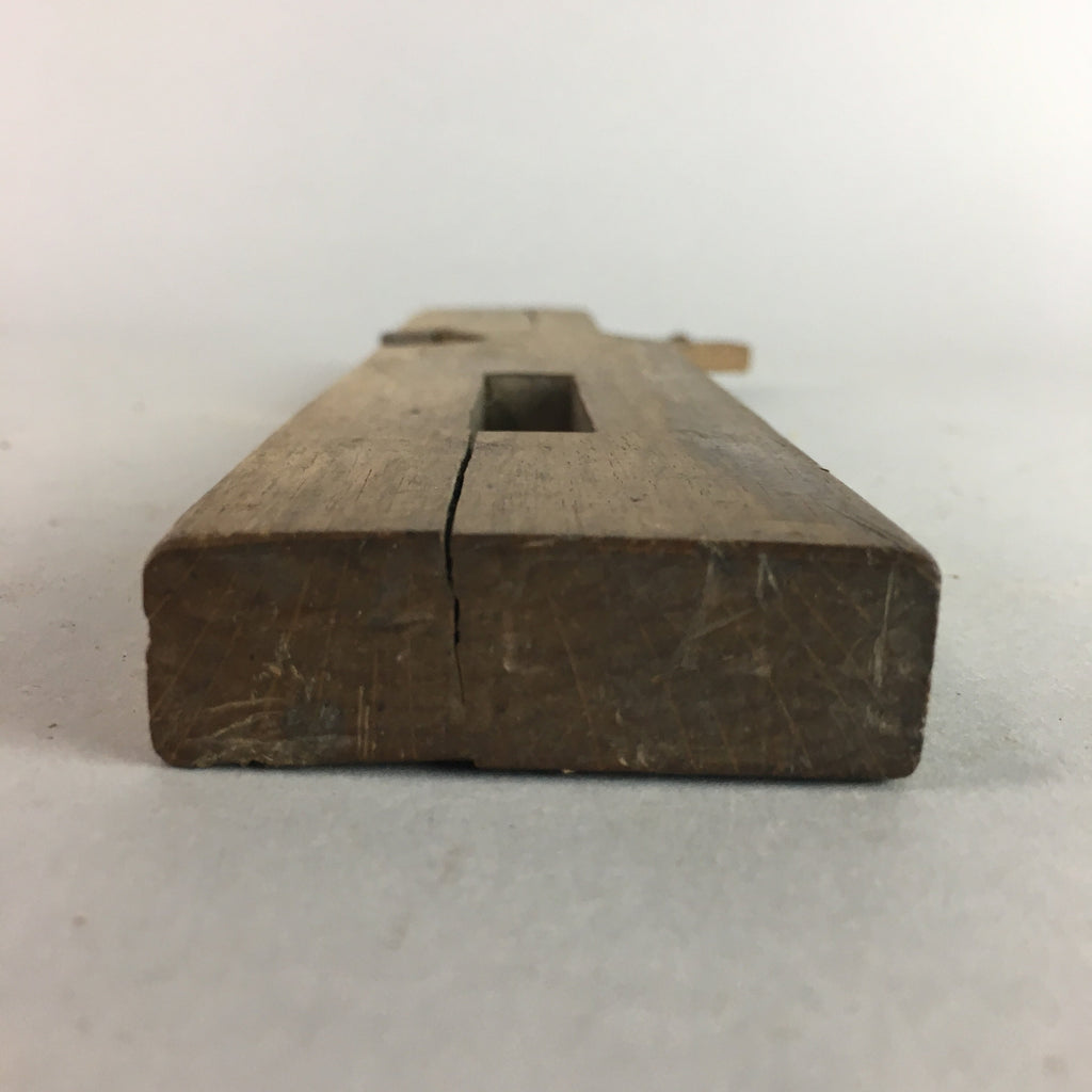Japanese Plough Hand Plane Vtg Shakuri Kanna Wood Steel 17mm blade Tool K321