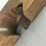Japanese Plough Hand Plane Vtg Shakuri Kanna Wood Steel 21mm blade Tool K325