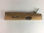 Japanese Plough Hand Plane Vtg Shakuri Kanna Wood Steel 21mm blade Tool K325
