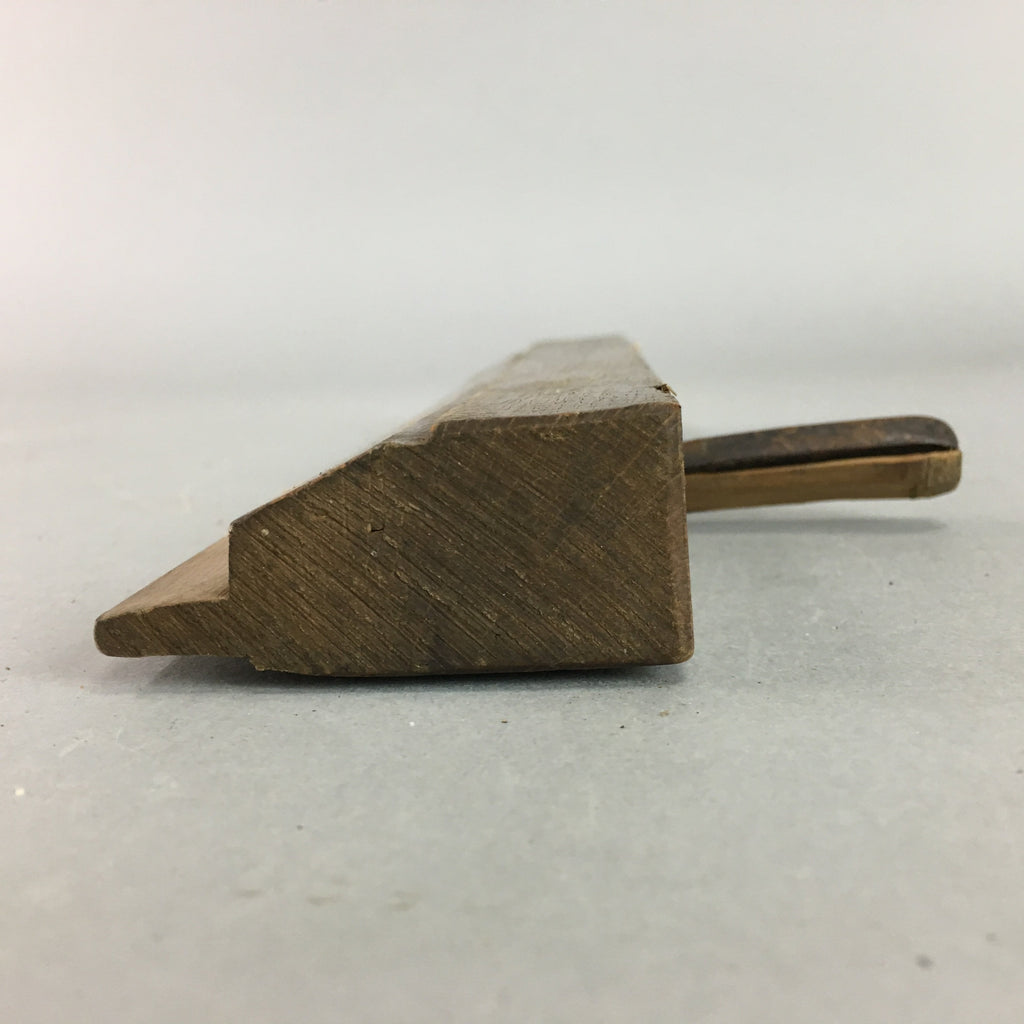 Japanese Plough Hand Plane Vtg Shakuri Kanna Wood Steel 45mm blade Tool K347