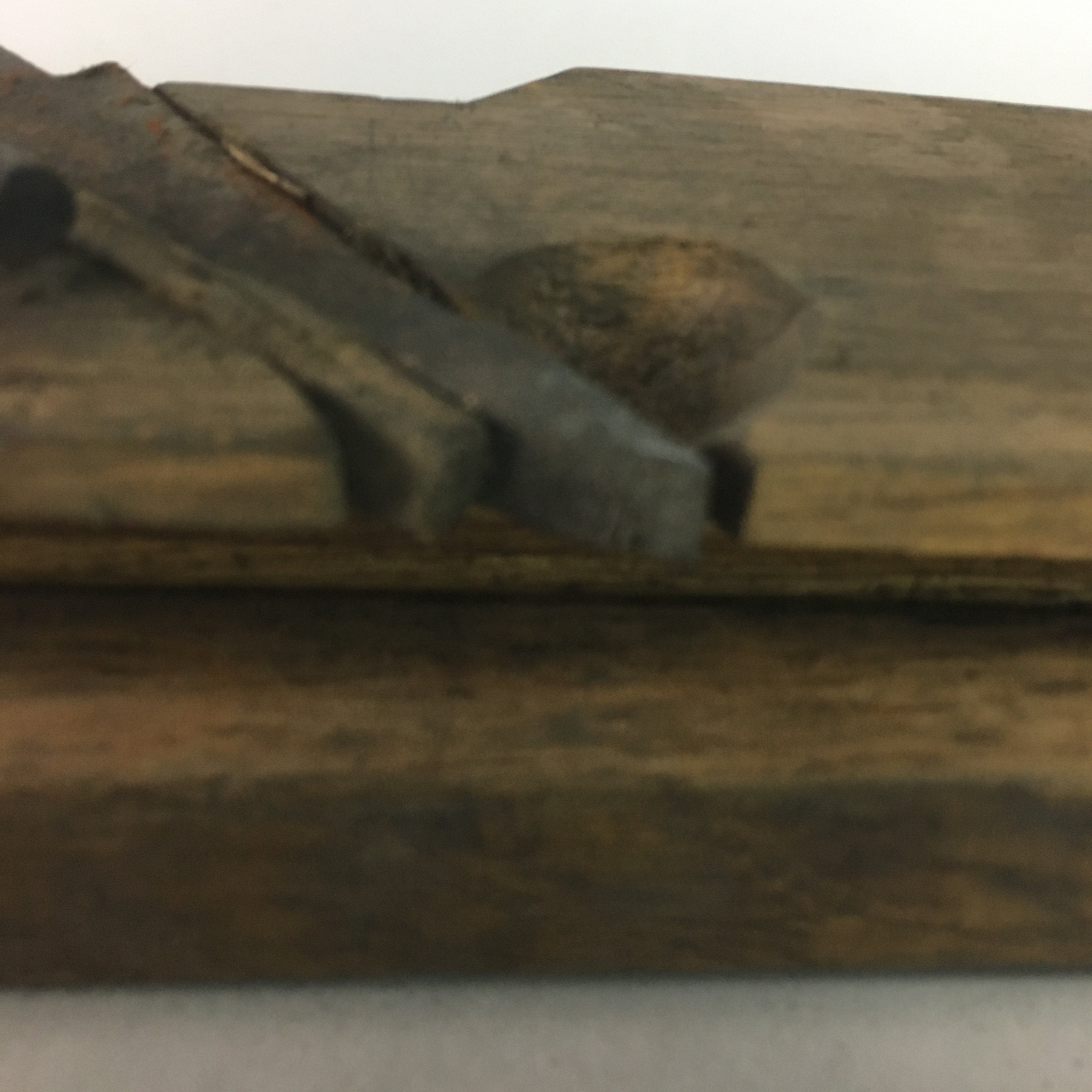 Japanese Plough Hand Plane Vtg Shakuri Kanna Wood Steel 6mm blade Tool K318