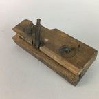 Japanese Plough Hand Plane Vtg Shakuri Kanna Wood Steel 6mm blade Tool K318